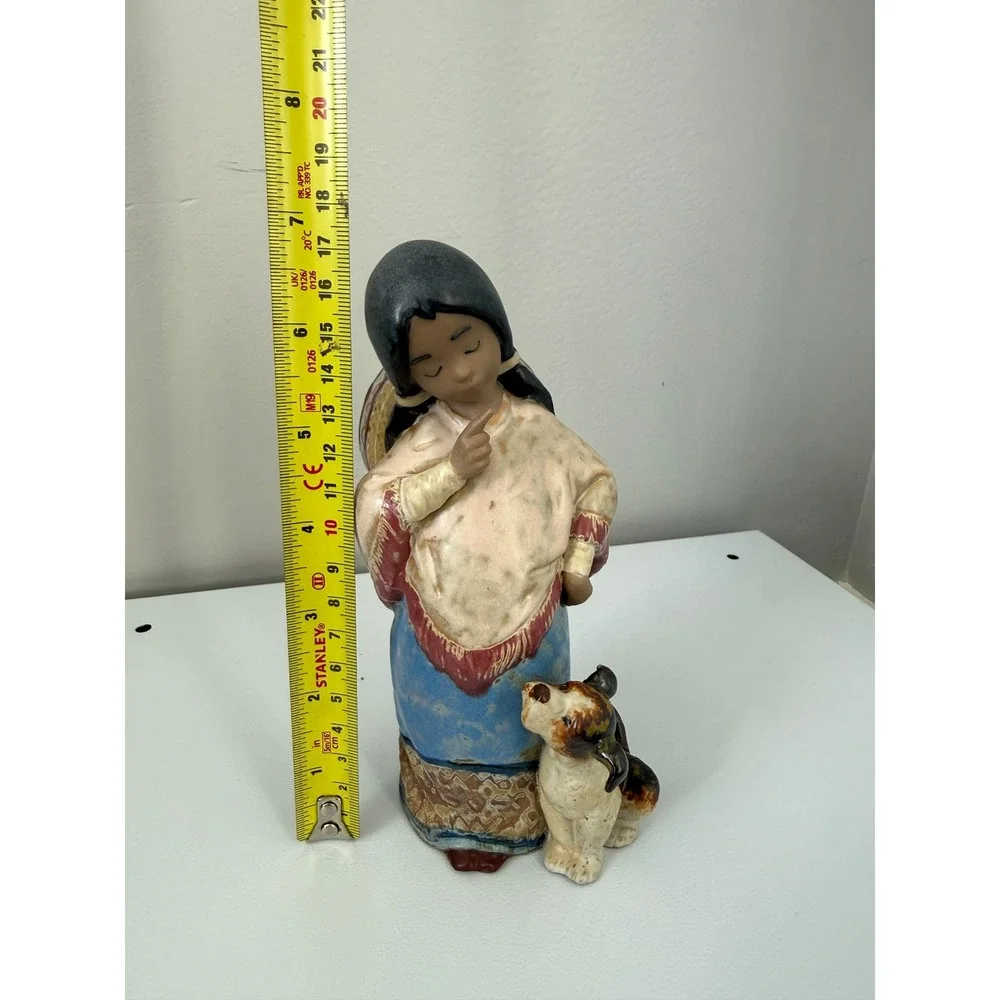 Lladro Chiquita Girl with Dog Figurine Hand Made in Spain 1986 Collectible 2165